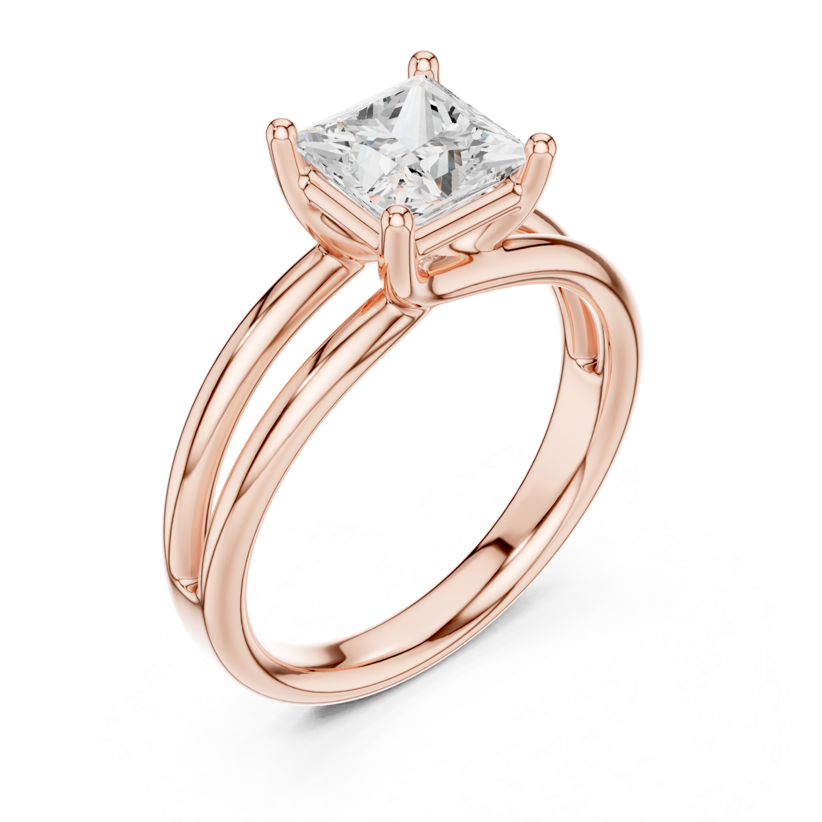  Rose Gold Enduring Majestic Solitaire Right View