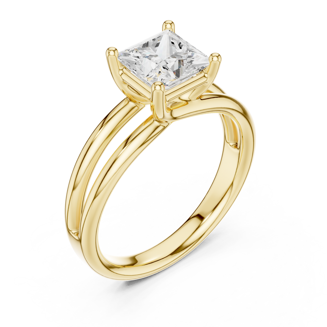 Gold Enduring Majestic Solitaire Right View
