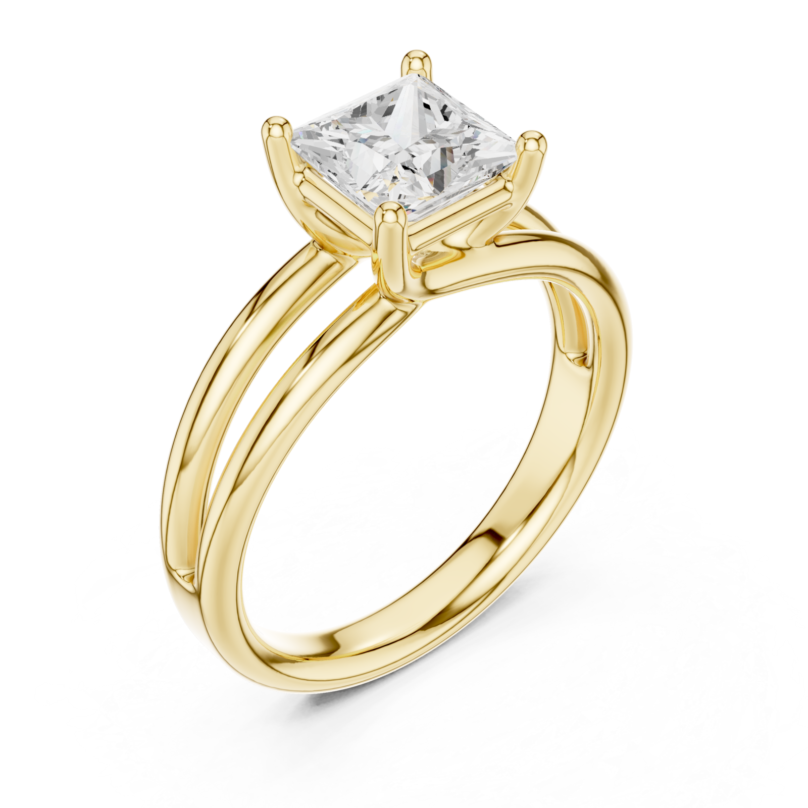 Gold Enduring Majestic Solitaire Right View