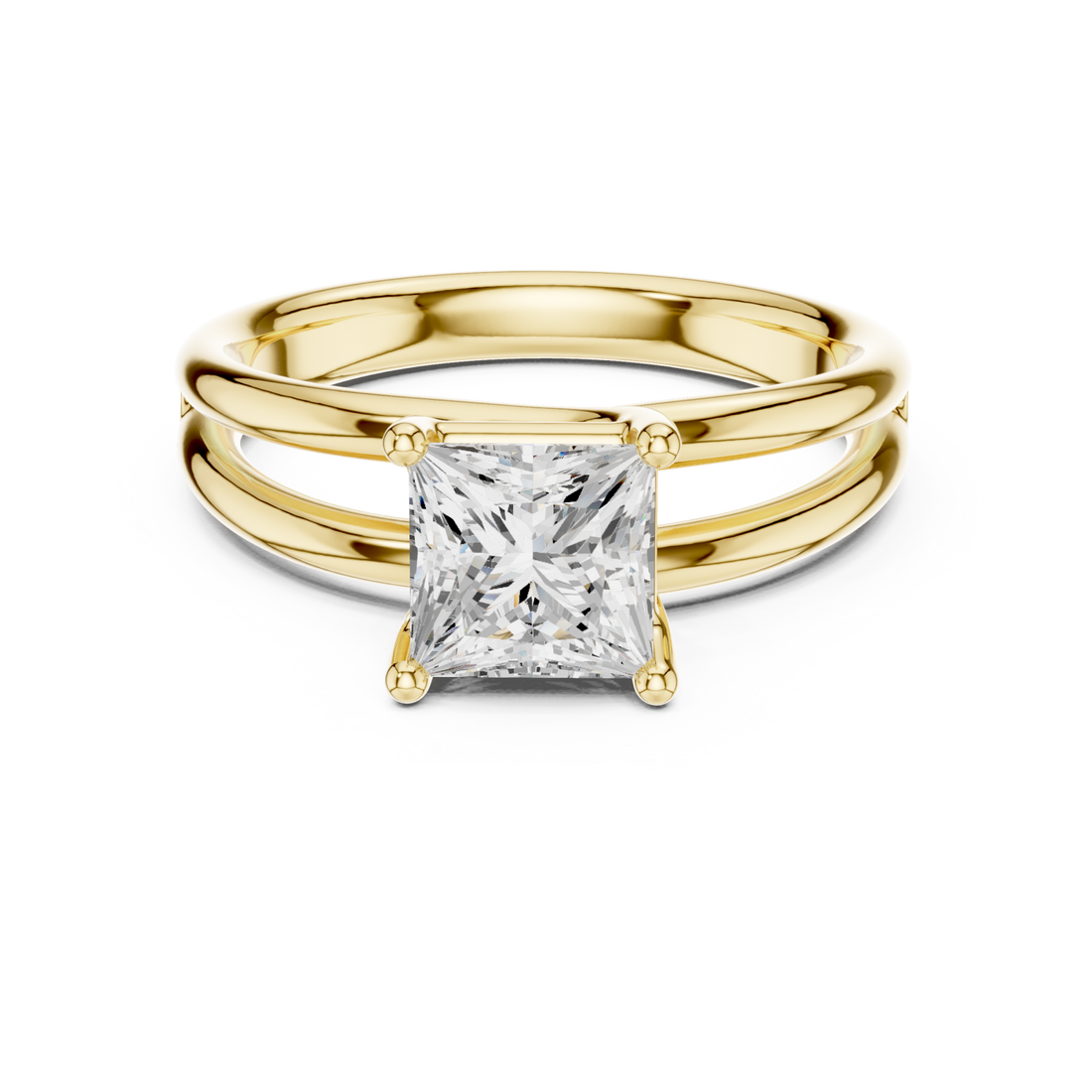 Gold Enduring Majestic Solitaire Right View