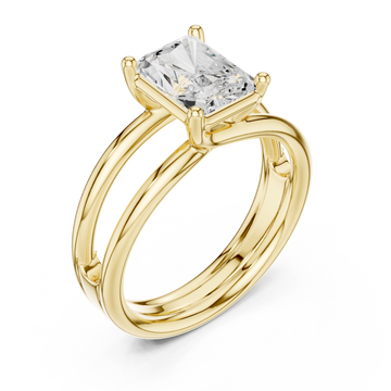 Gold Radiant Horizon Ring Right View