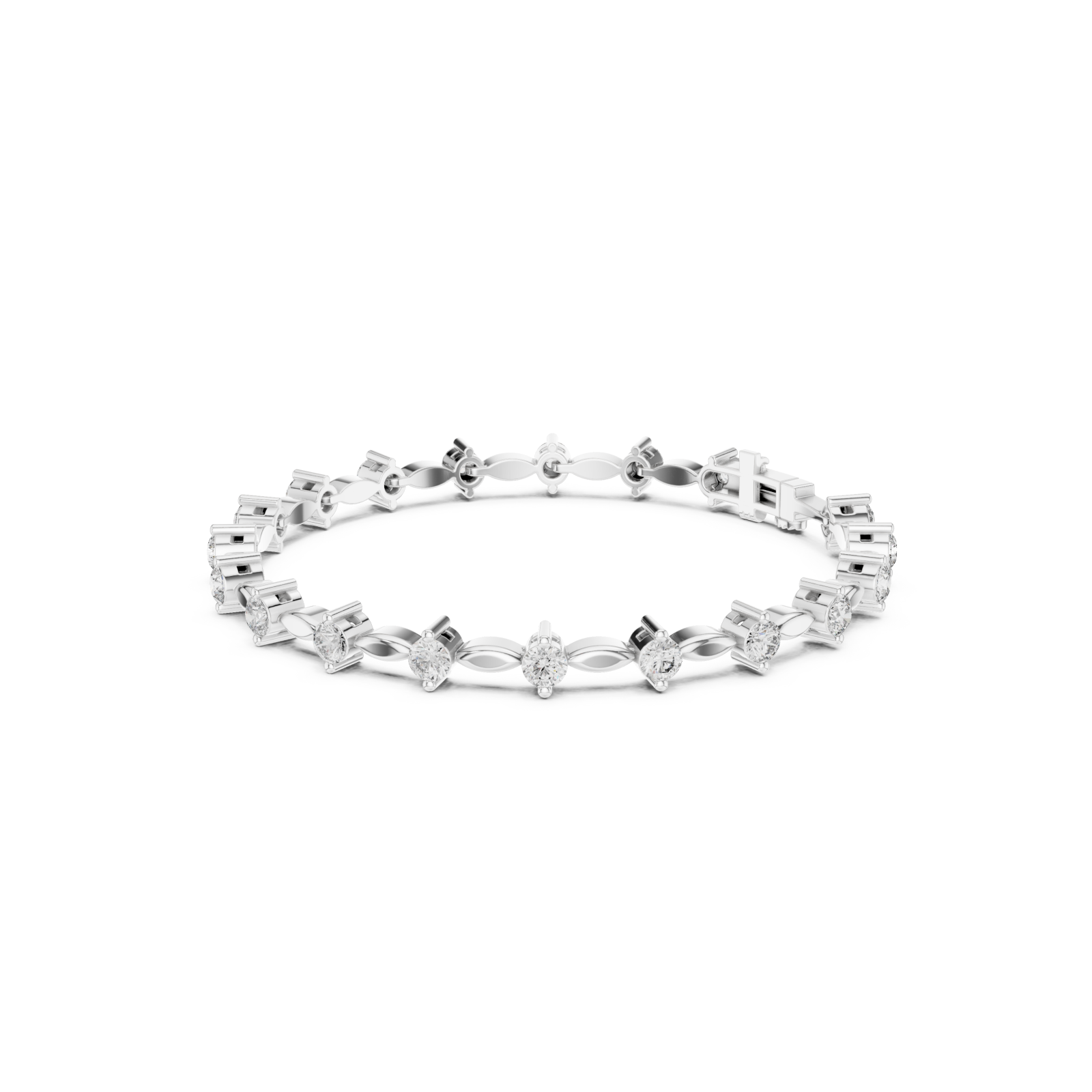  White Gold Pure Harmony Signature Piece Left View
