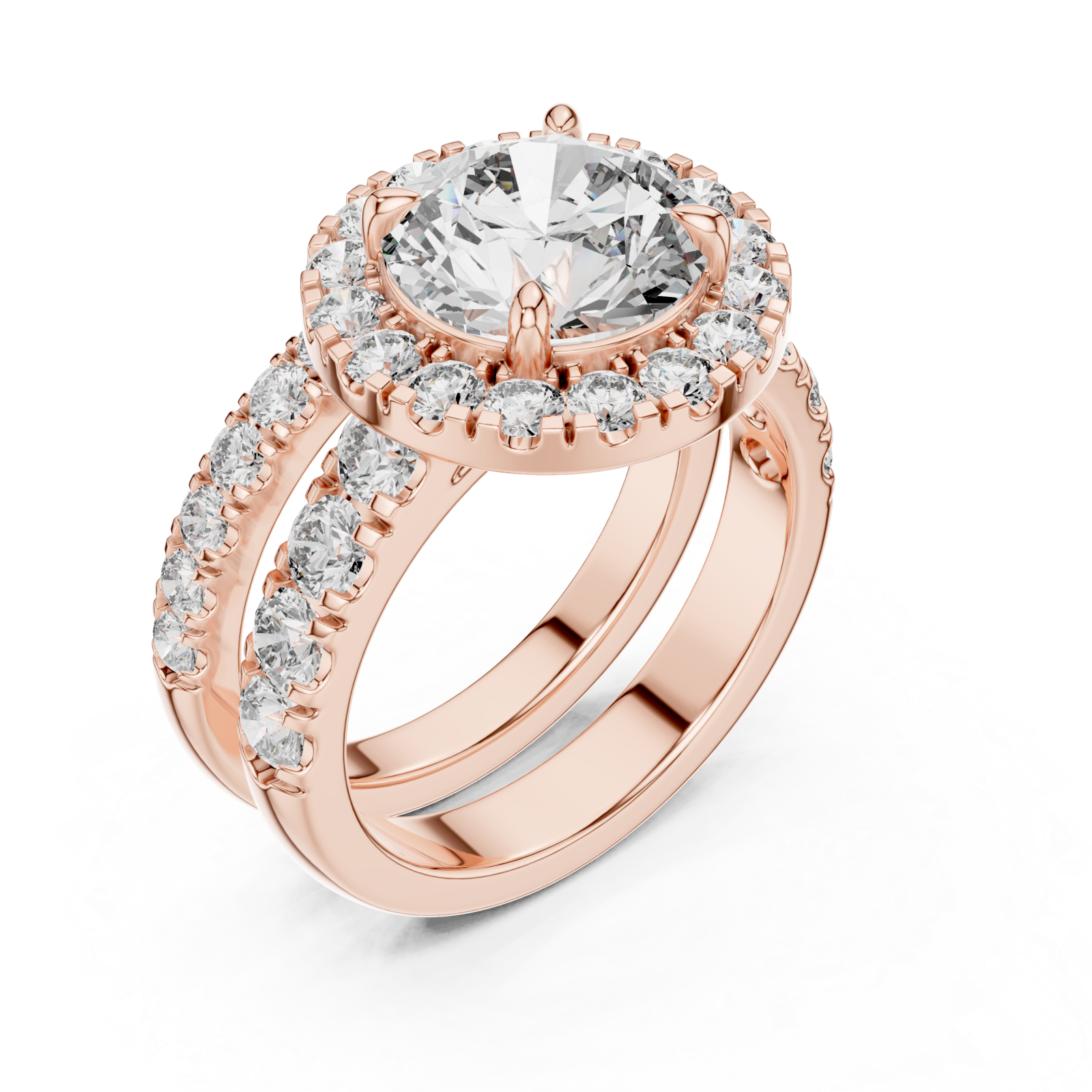  Rose Gold Radiance Embrace Solitaire Classic Right View