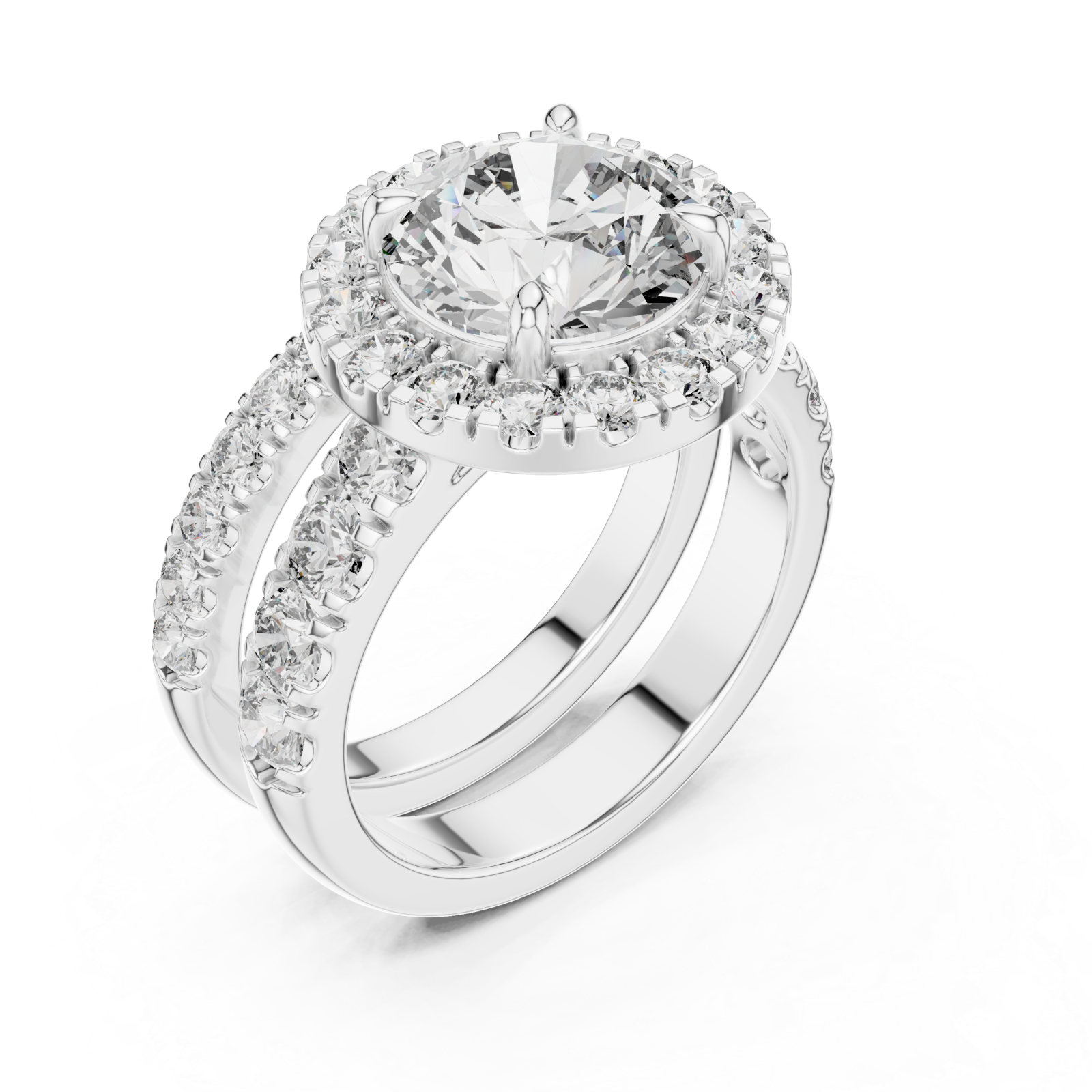  White Gold Radiance Embrace Solitaire Classic Right View