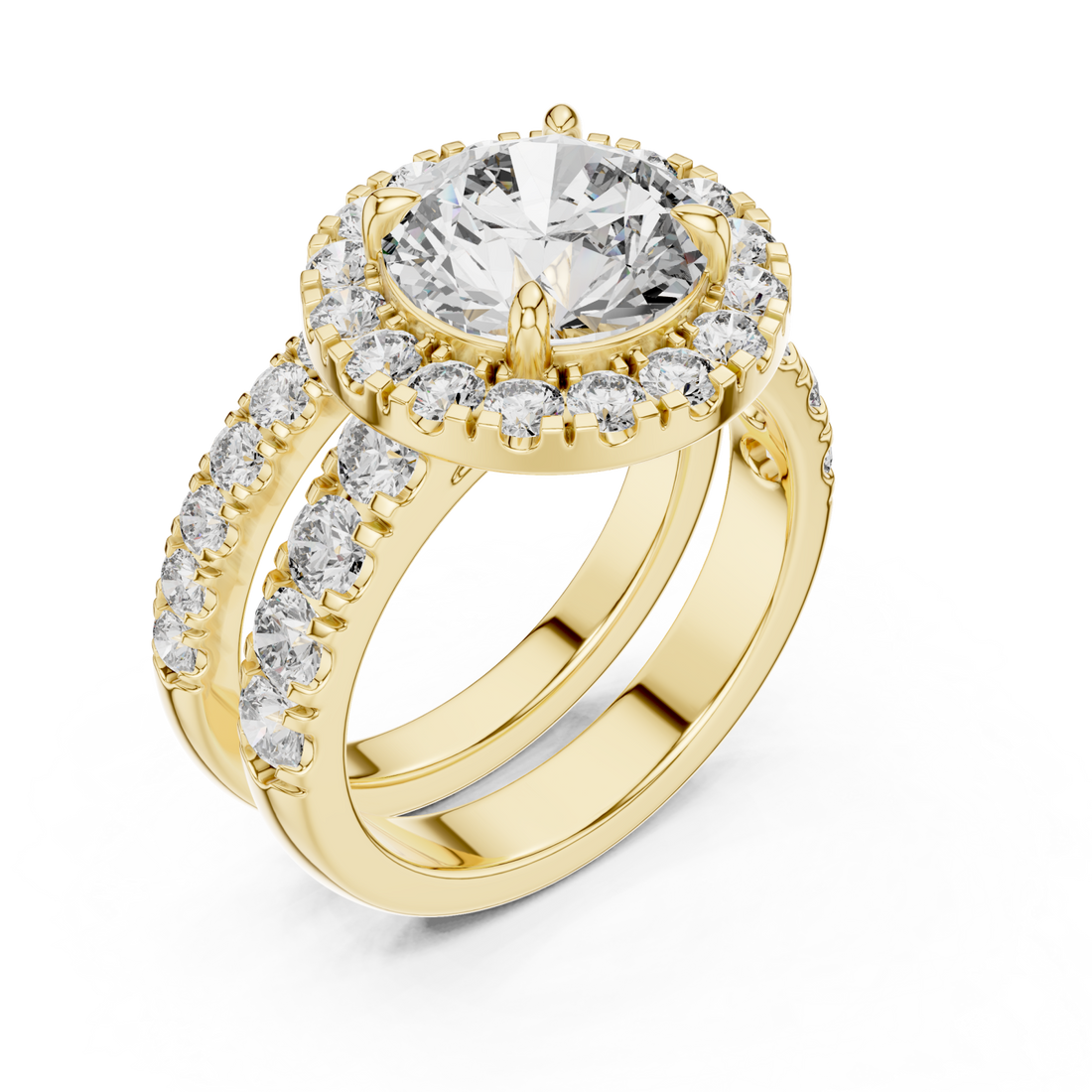 Gold Radiance Embrace Solitaire Classic Right View