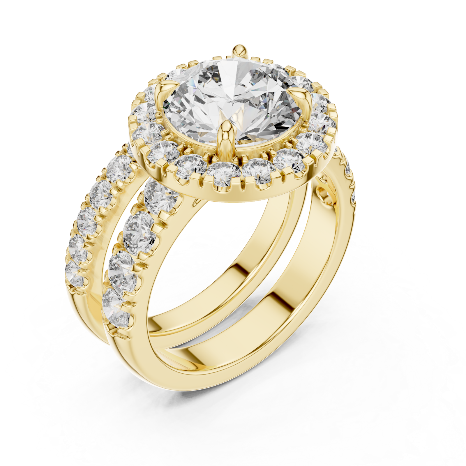 Gold Radiance Embrace Solitaire Classic Right View