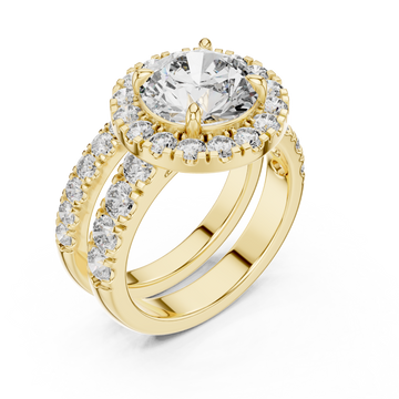 Gold Radiance Embrace Solitaire Classic Right View