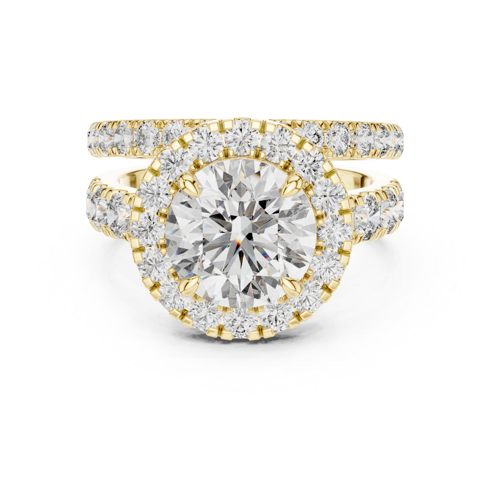  Gold Radiance Embrace Solitaire Classic Front View