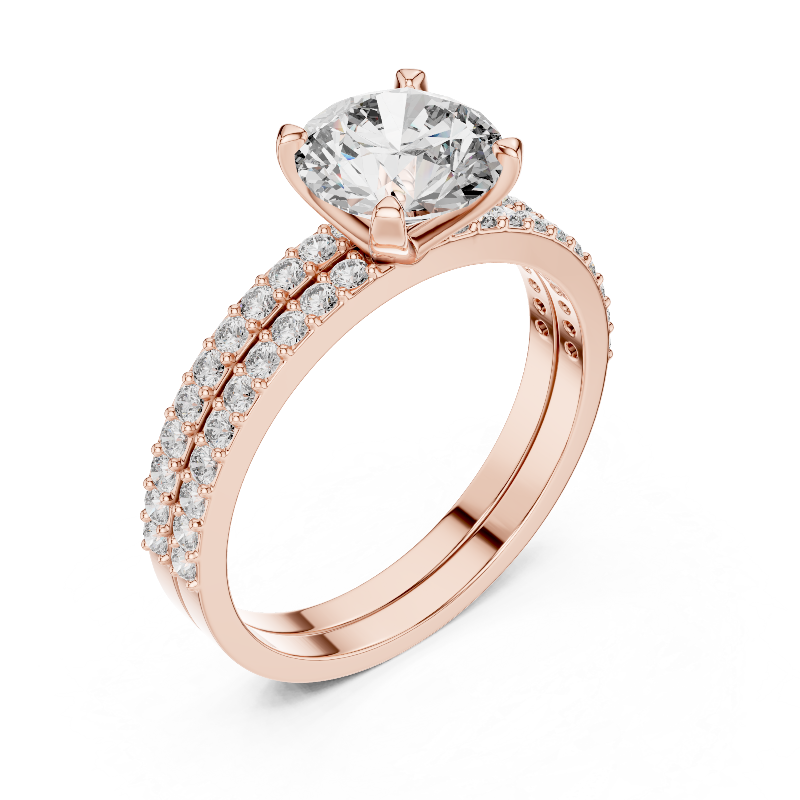  Rose Gold Starlet Grace Solitaire Engagement Ring Right View