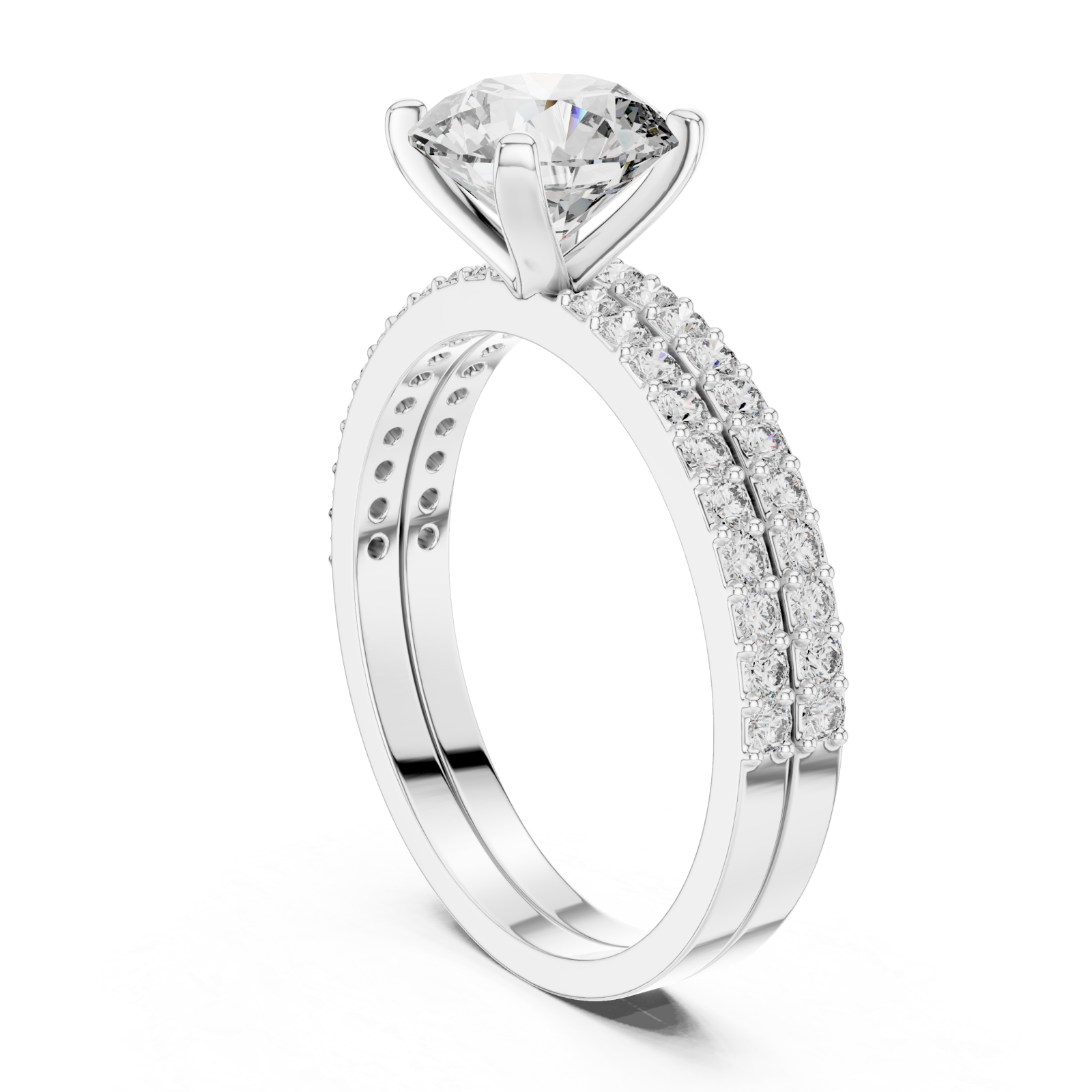  White Gold Starlet Grace Solitaire Engagement Ring Left View