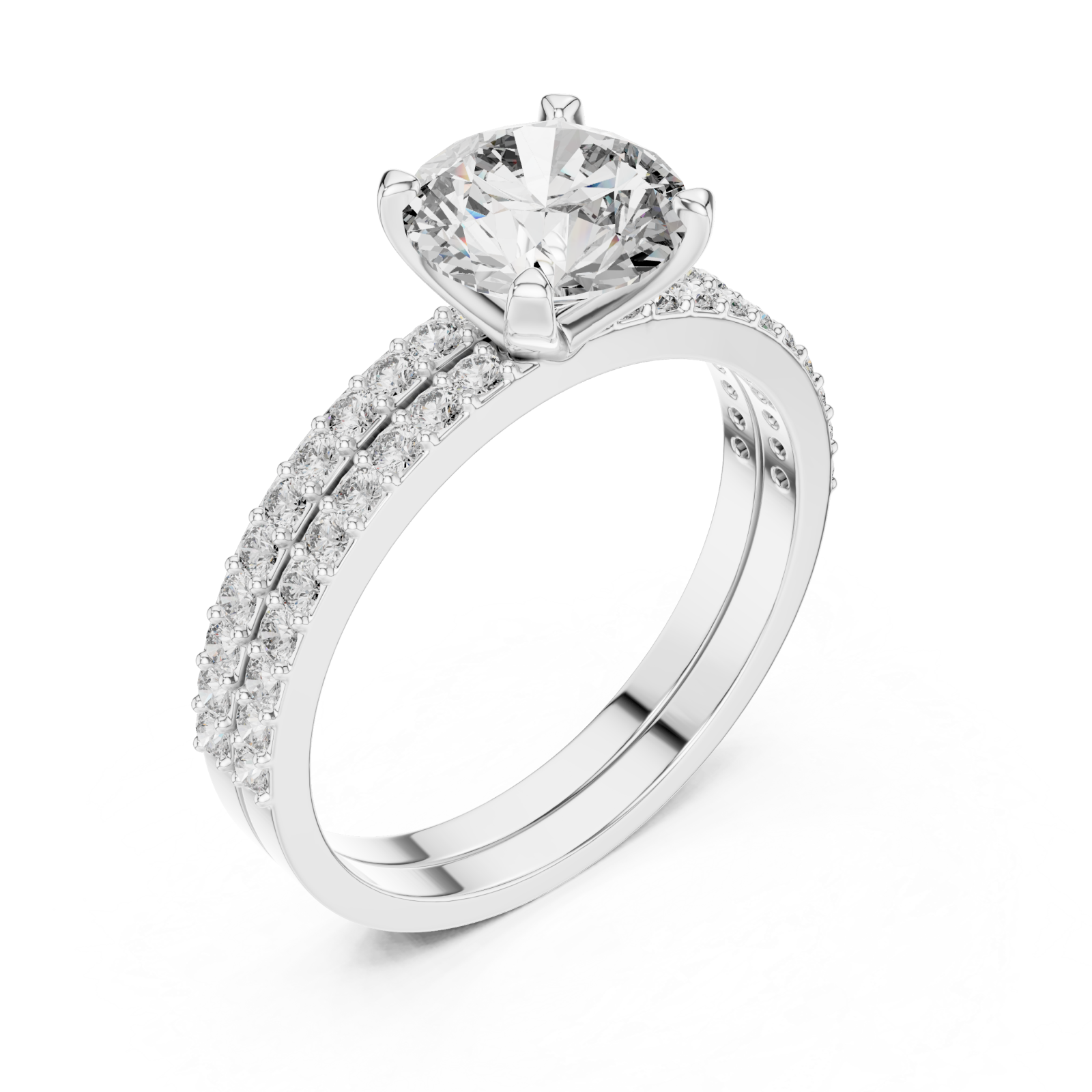  White Gold Starlet Grace Solitaire Engagement Ring Right View