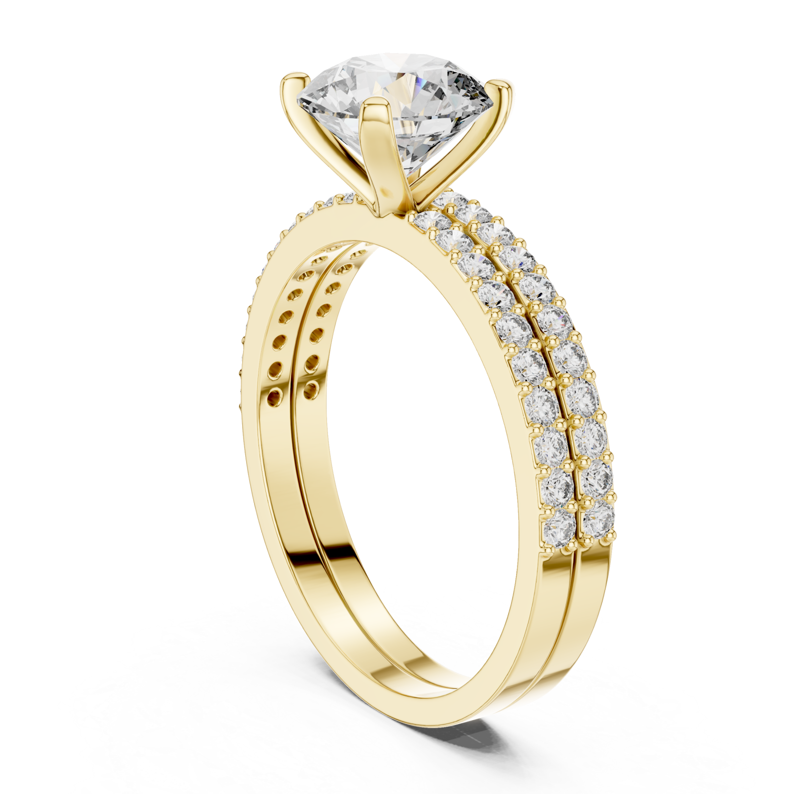  Gold Starlet Grace Solitaire Engagement Ring Left View