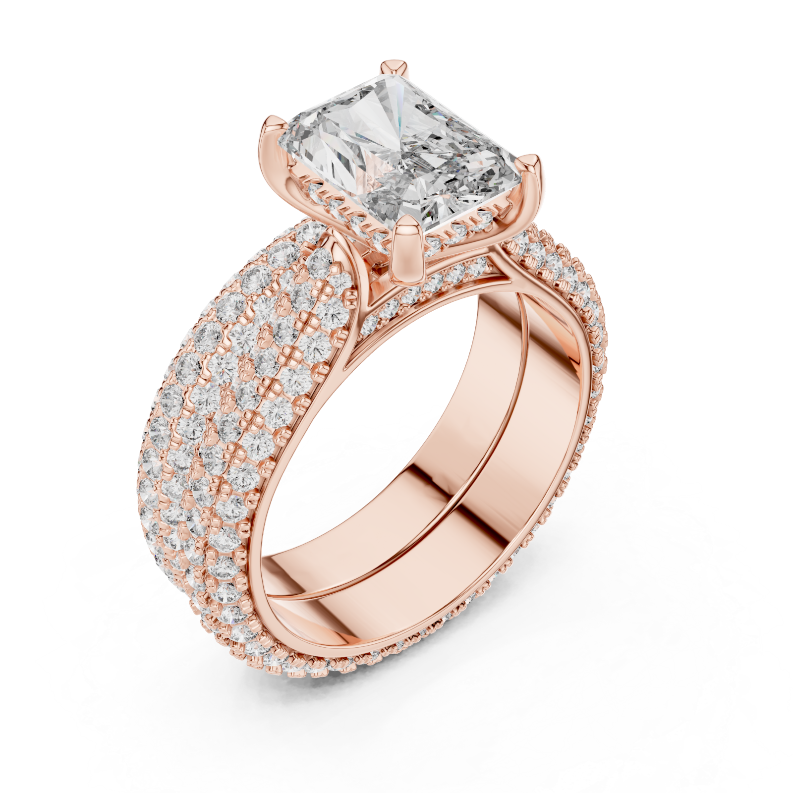  Rose Gold Opulent Eternity Muse Masterpiece Ring Right View
