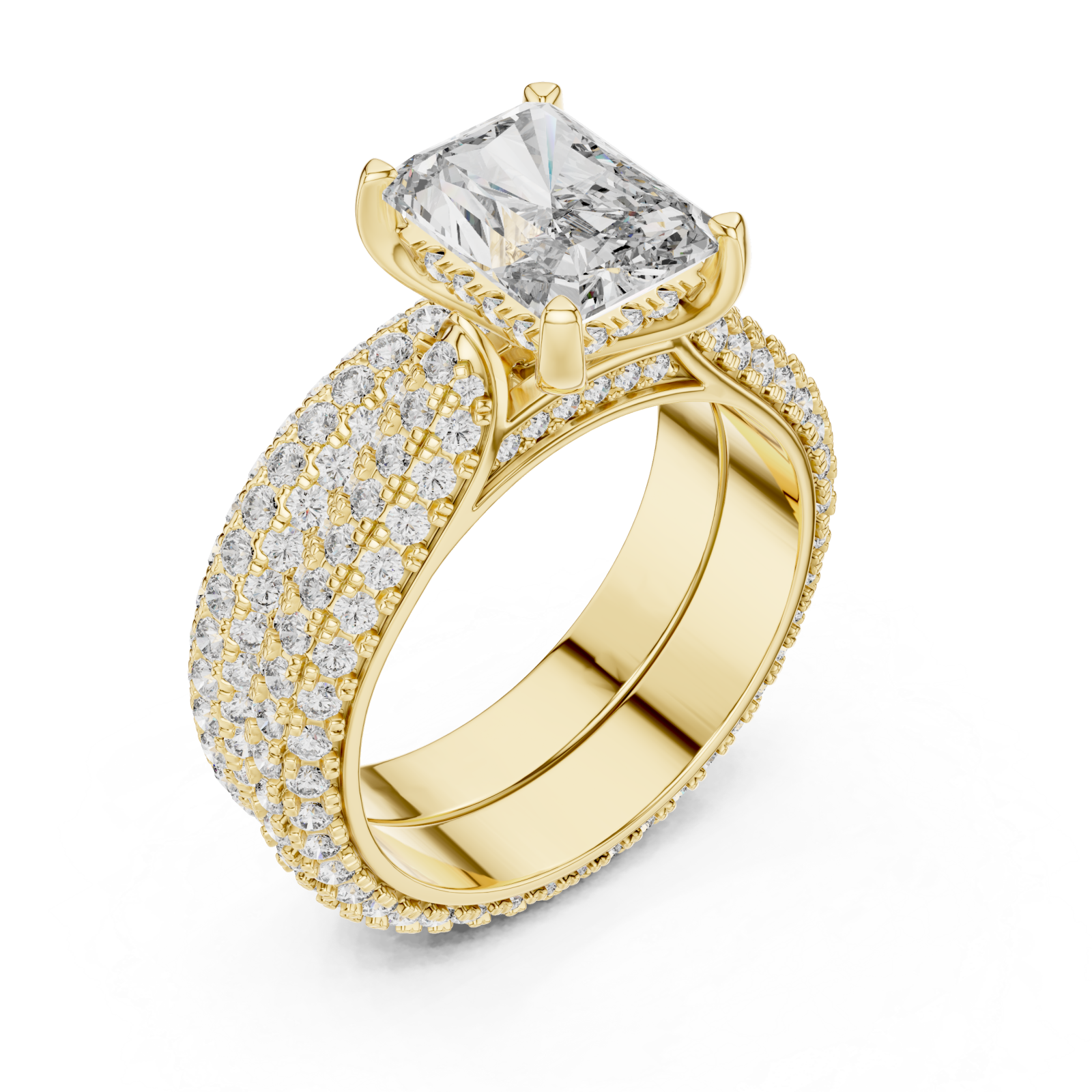 Gold Opulent Eternity Muse Masterpiece Ring Right View