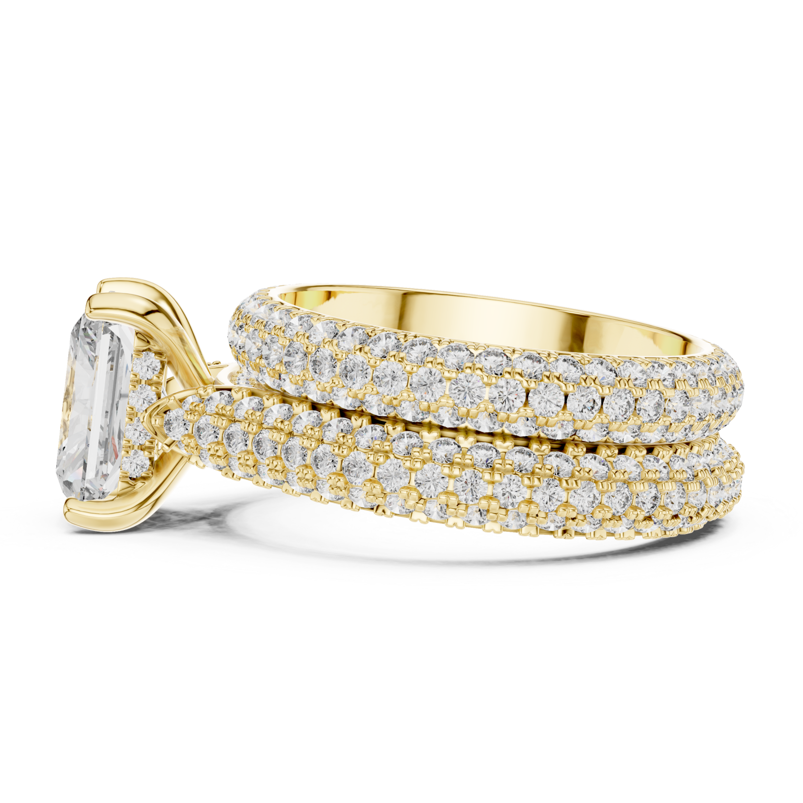  Gold Opulent Eternity Muse Masterpiece Ring Side View