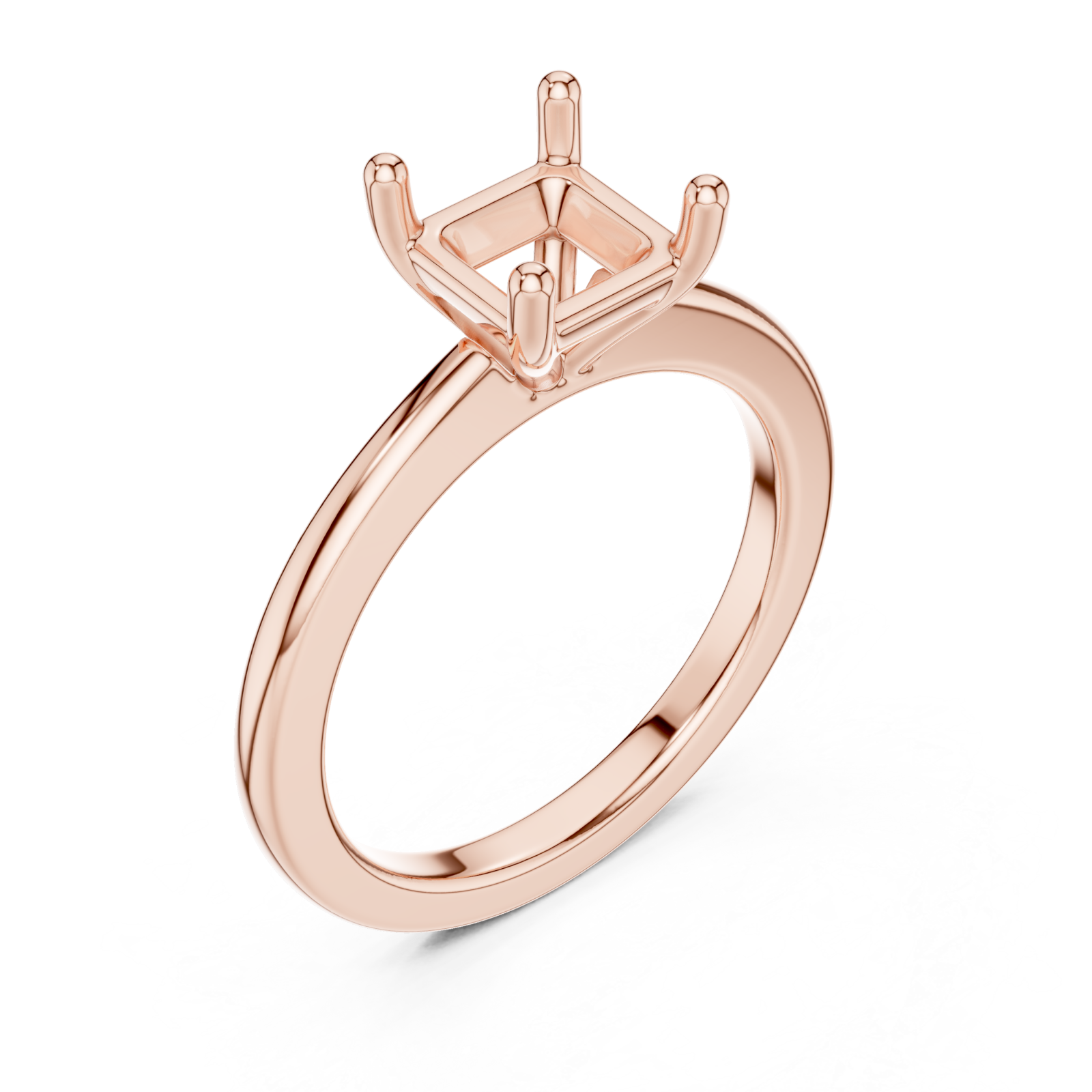  Rose Gold Celestial Solitaire Embrace Ring Right View