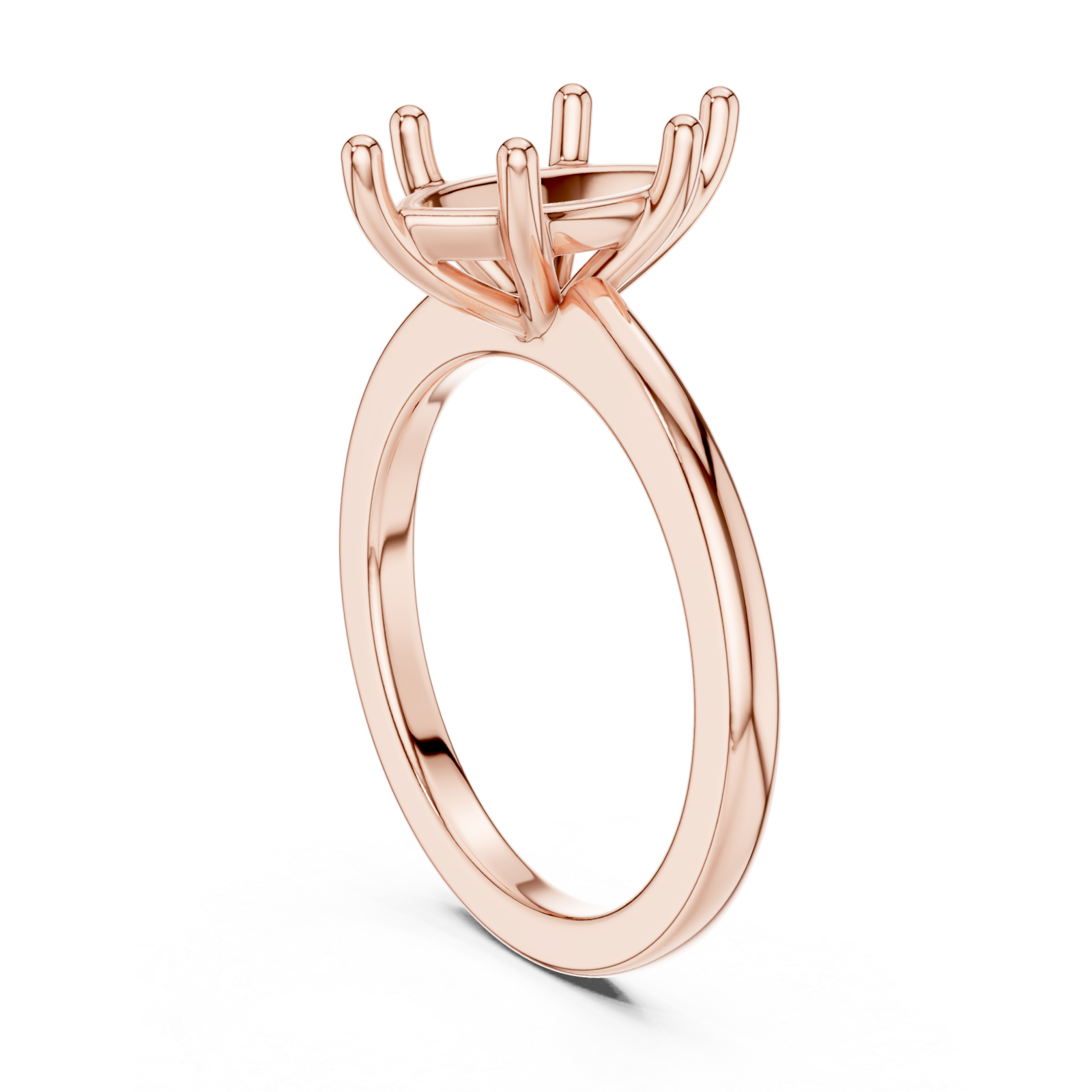  Rose Gold Eclipse Setting Ring Left View