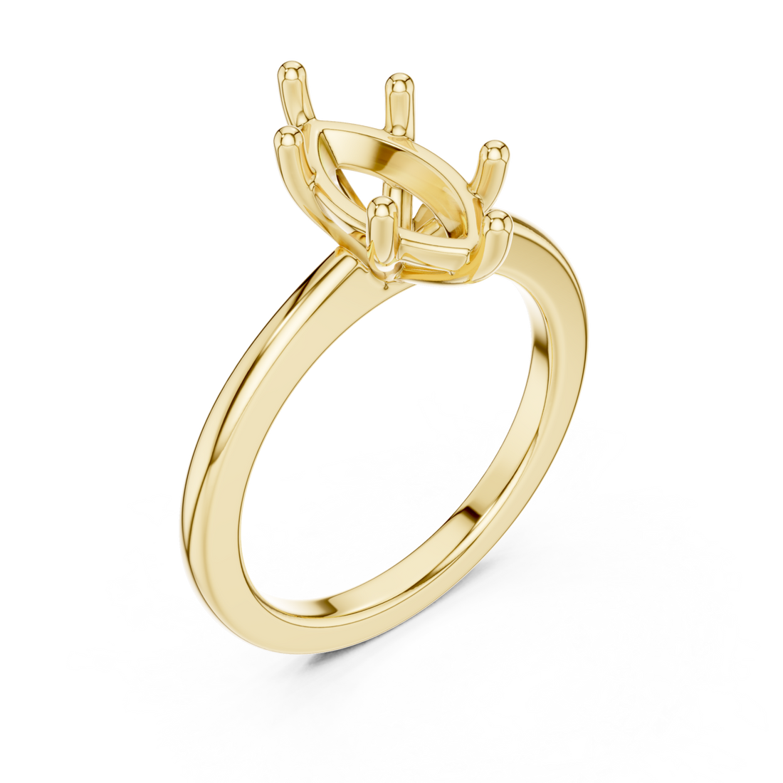 Gold Eclipse Setting Ring Right View