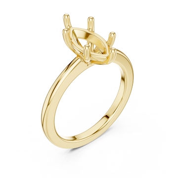 Gold Eclipse Setting Ring Right View