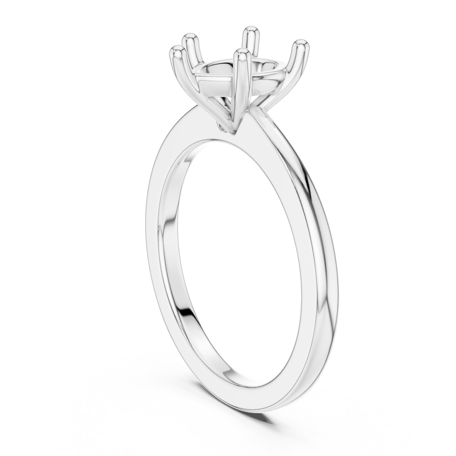  White Gold Infinity Grace Solitaire Ring Left View