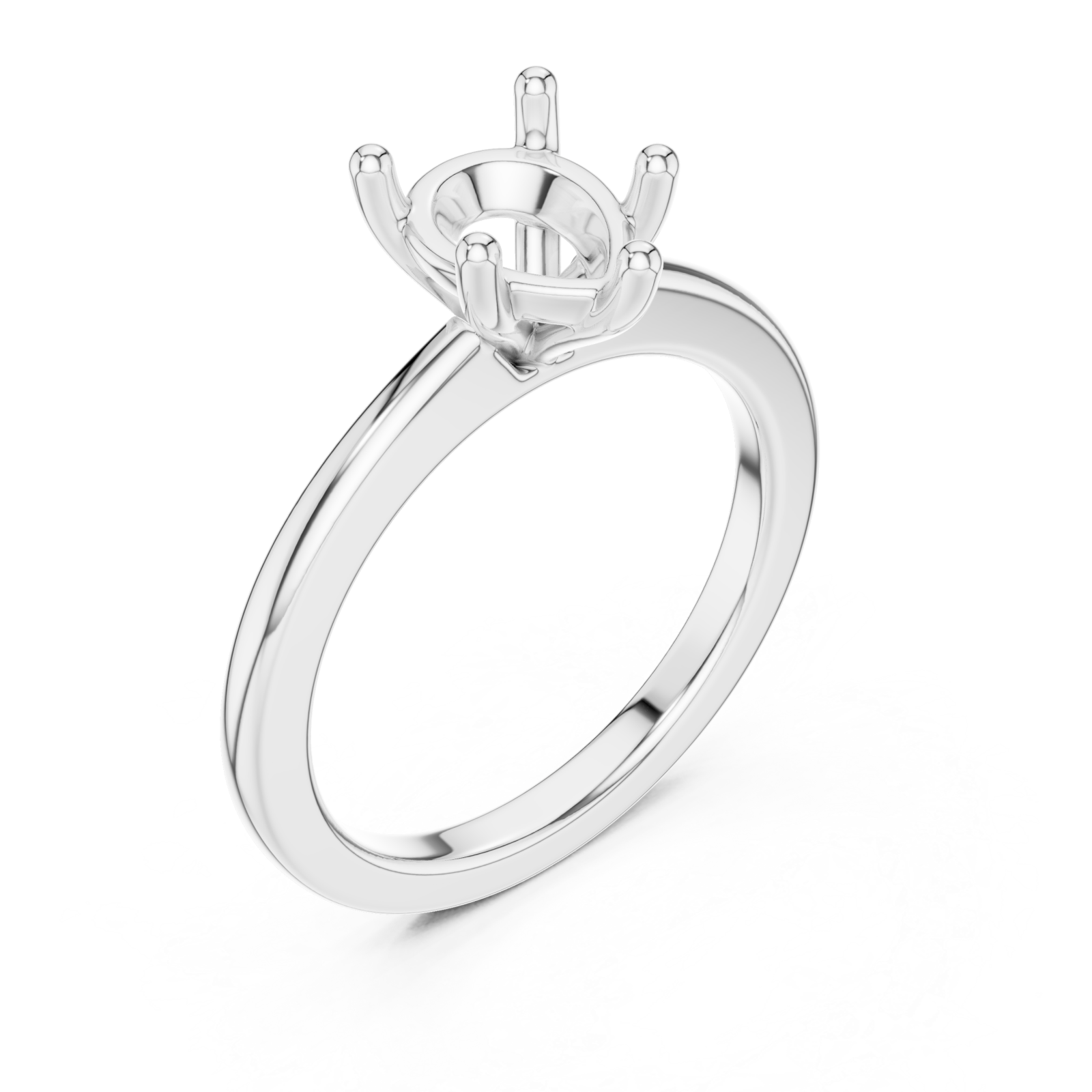  White Gold Infinity Grace Solitaire Ring Right View