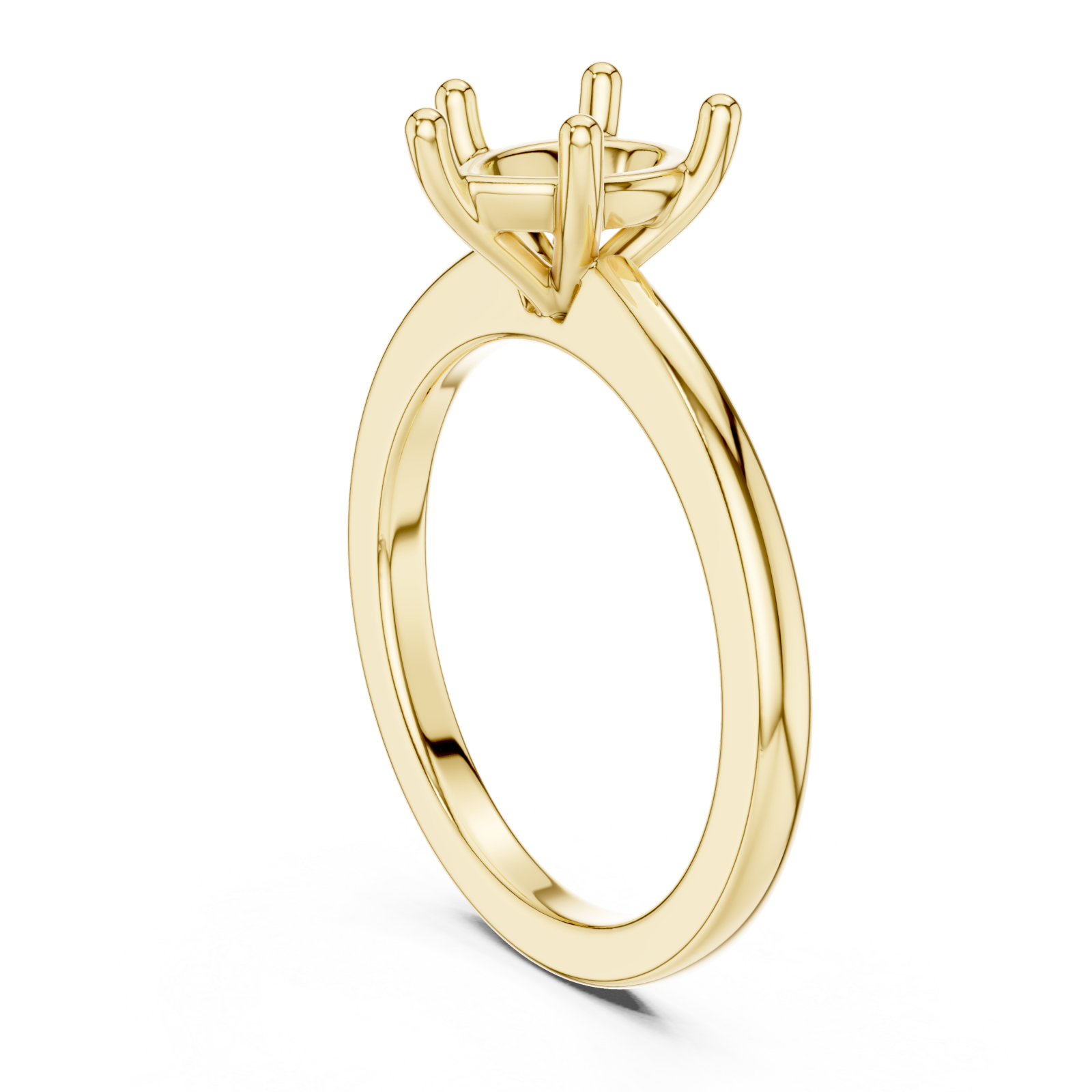  Gold Infinity Grace Solitaire Ring Left View