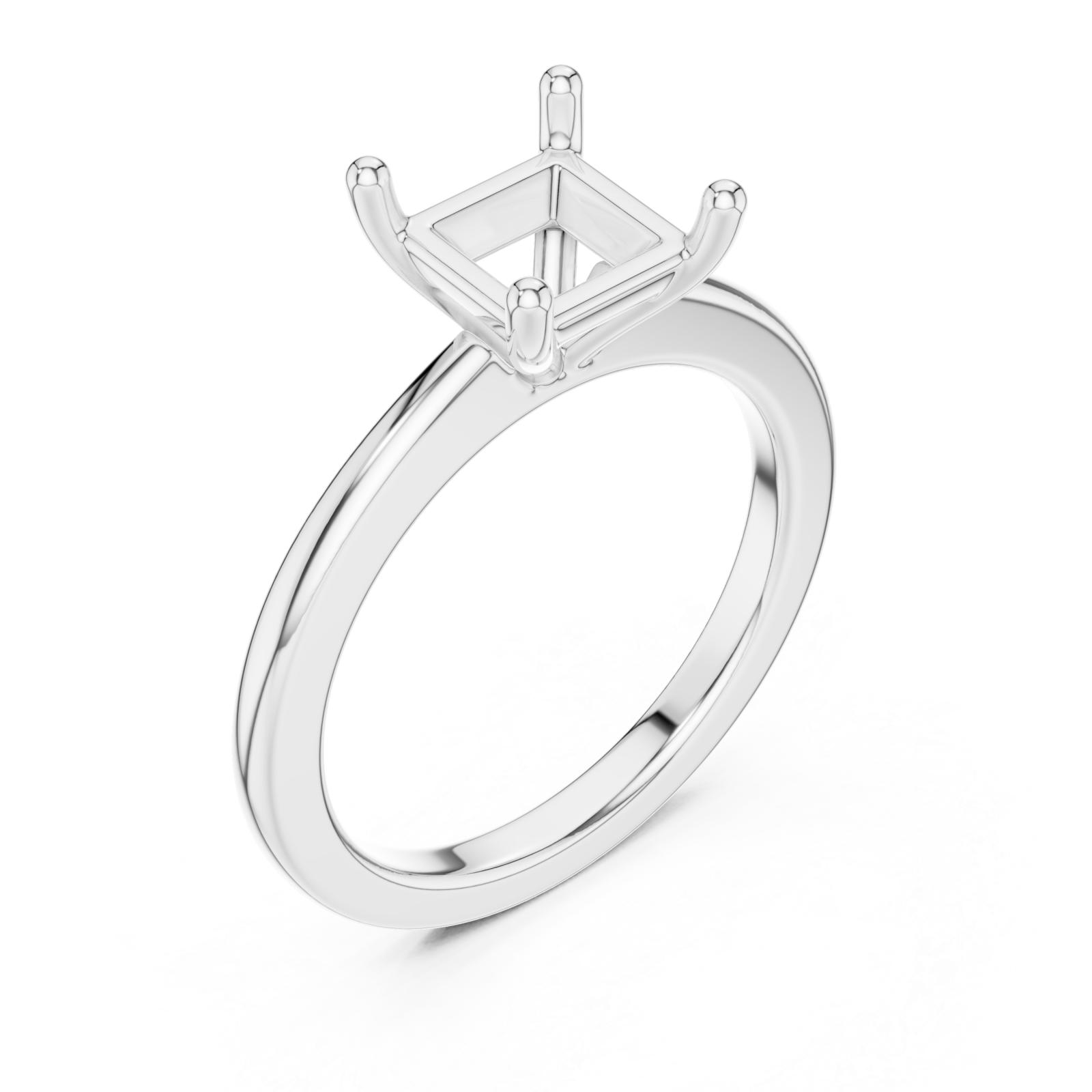 White Gold Luminous Setting Grace Ring Right View