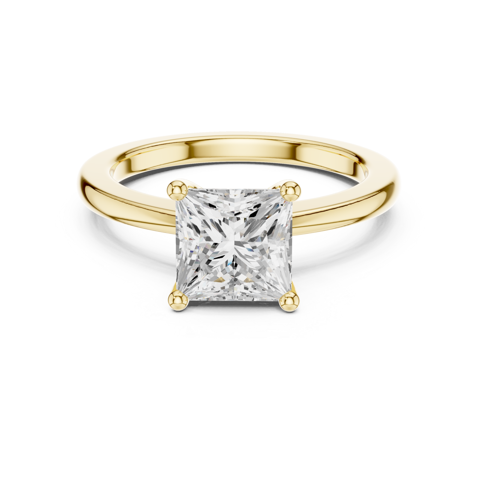  Gold Luminous Setting Grace Ring Front View