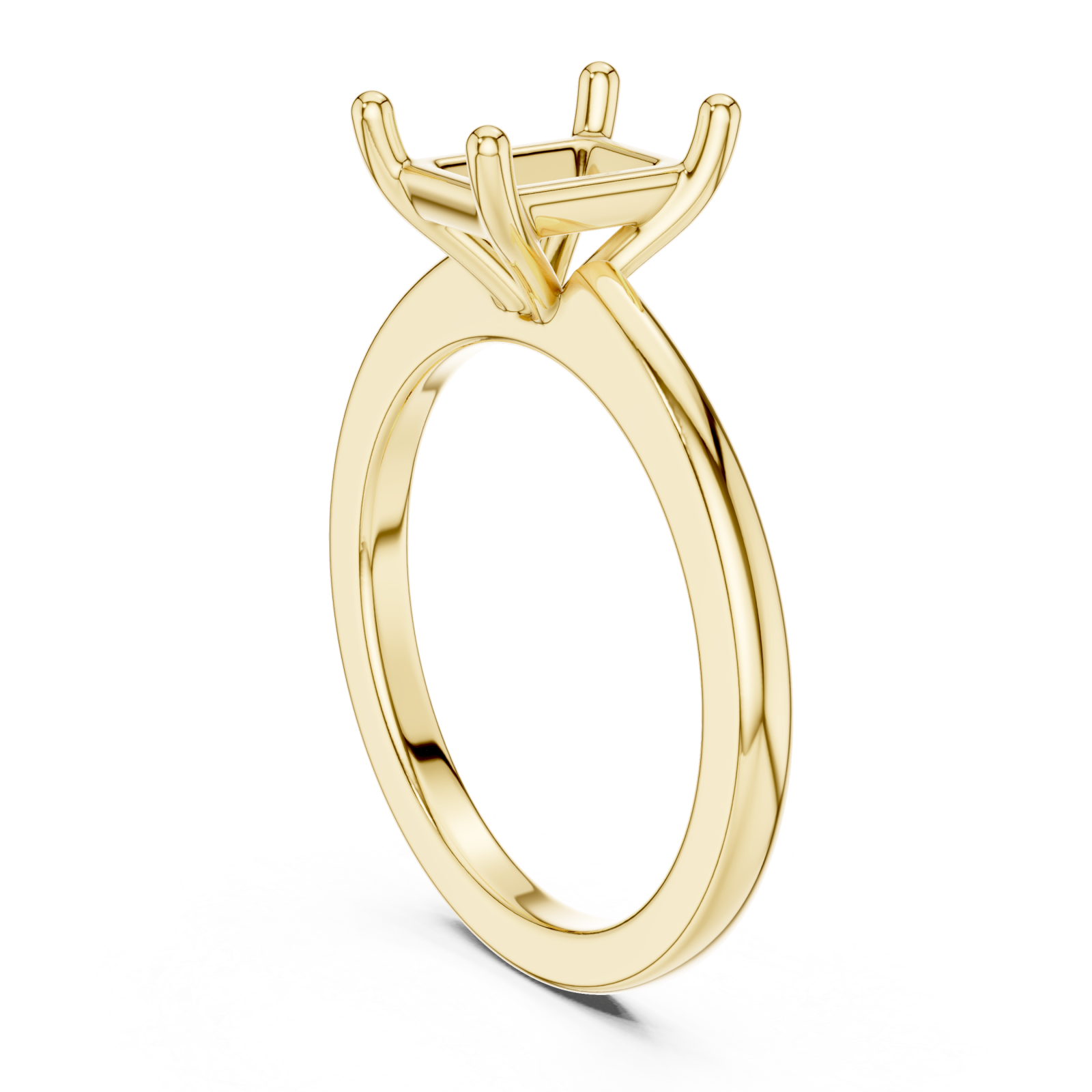  Gold Timeless Elegance Solitaire Setting Ring Left View