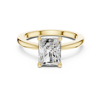  Gold Timeless Elegance Solitaire Setting Ring Front View