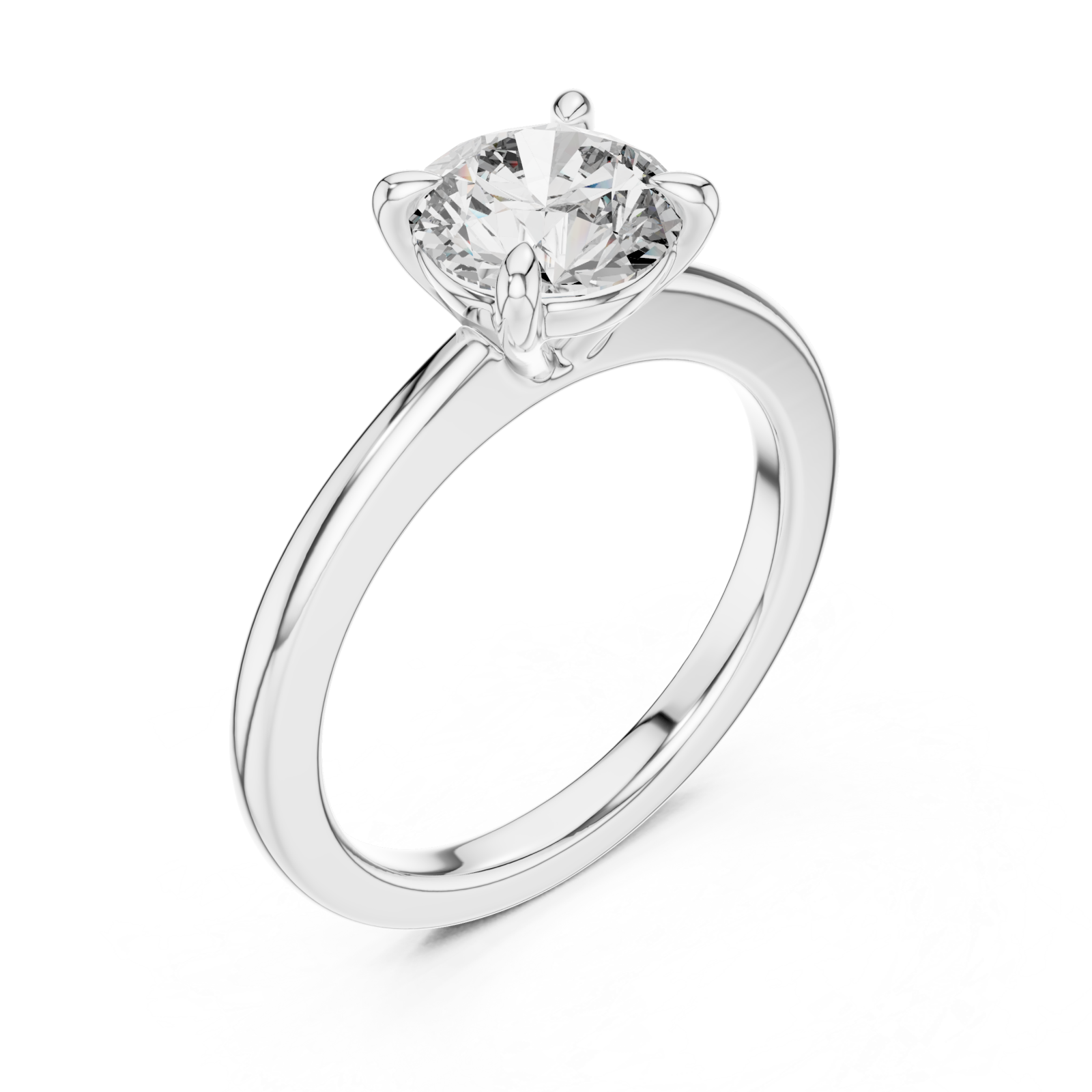  White Gold Celestial Whisper Solitary Stone Setting Right View