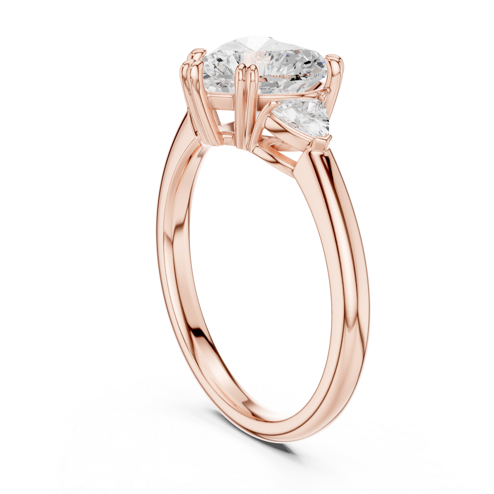  Rose Gold Enchanted Promise Ring Left View