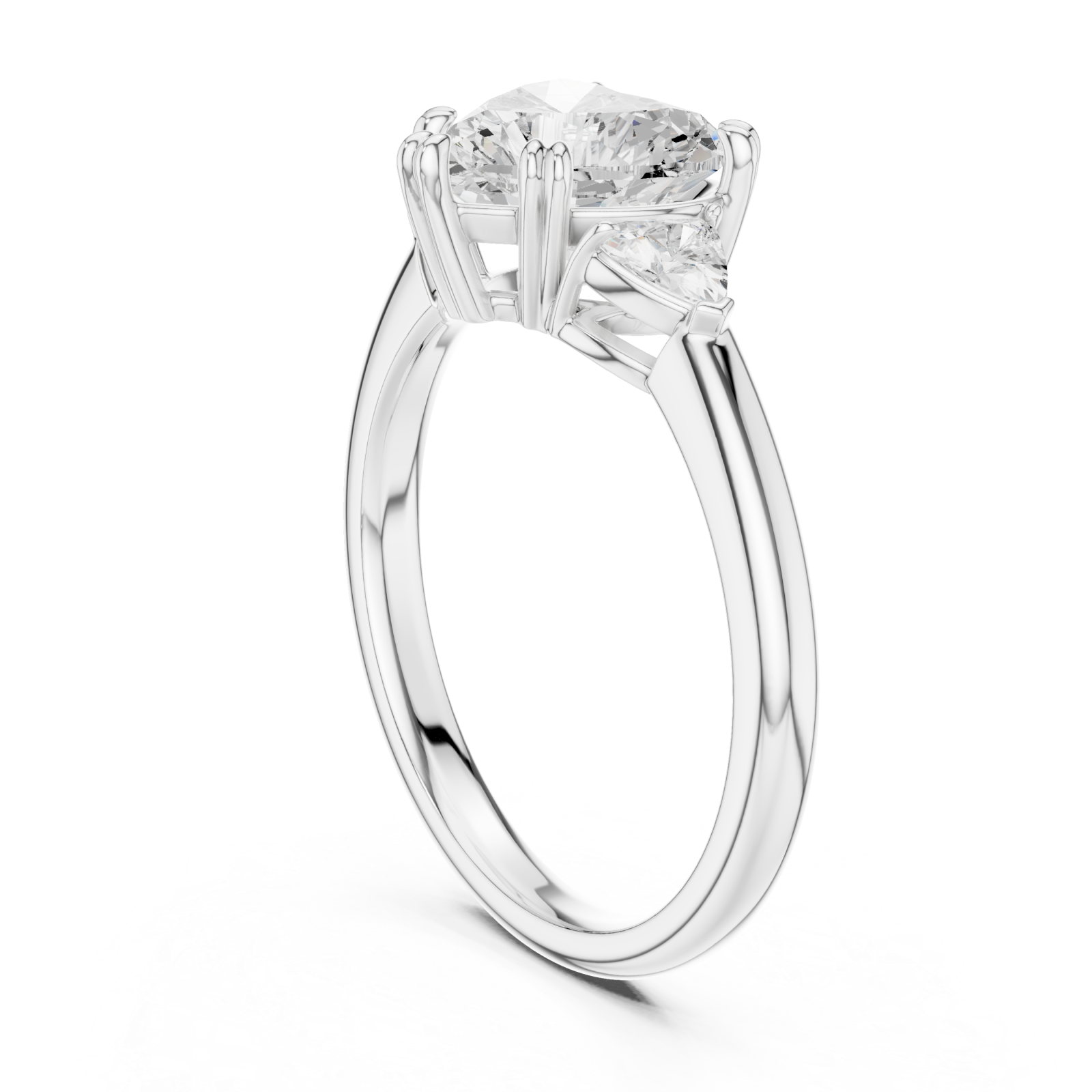  White Gold Enchanted Promise Ring Left View