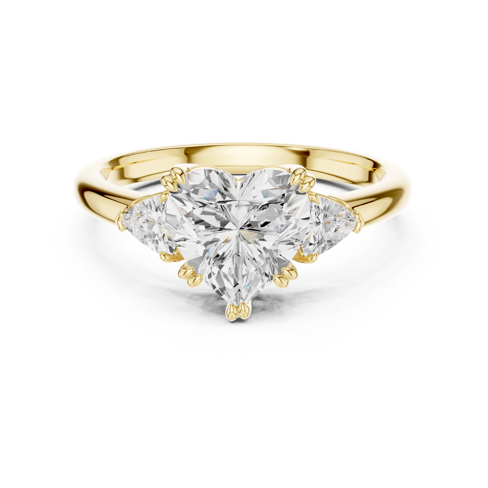  Gold Enchanted Promise Ring Front View