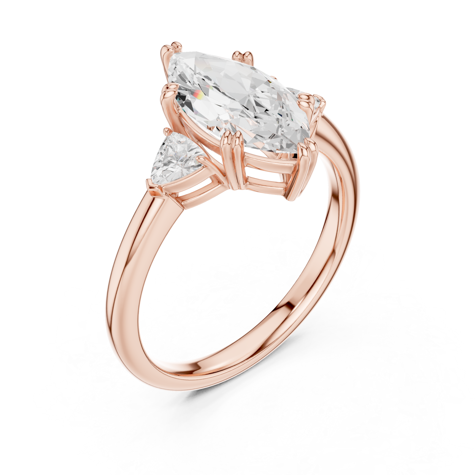  Rose Gold Celestial Marquise Elegance Ring Right View