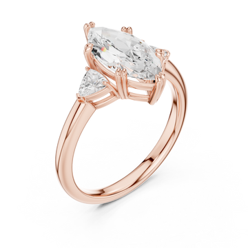  Rose Gold Celestial Marquise Elegance Ring Right View