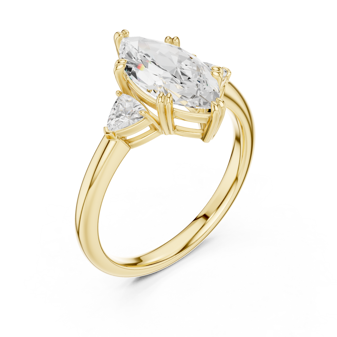 Gold Celestial Marquise Elegance Ring Right View