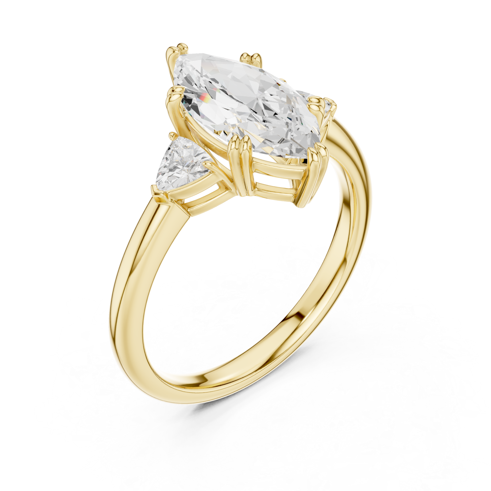 Gold Celestial Marquise Elegance Ring Right View