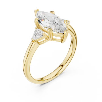 Gold Celestial Marquise Elegance Ring Right View