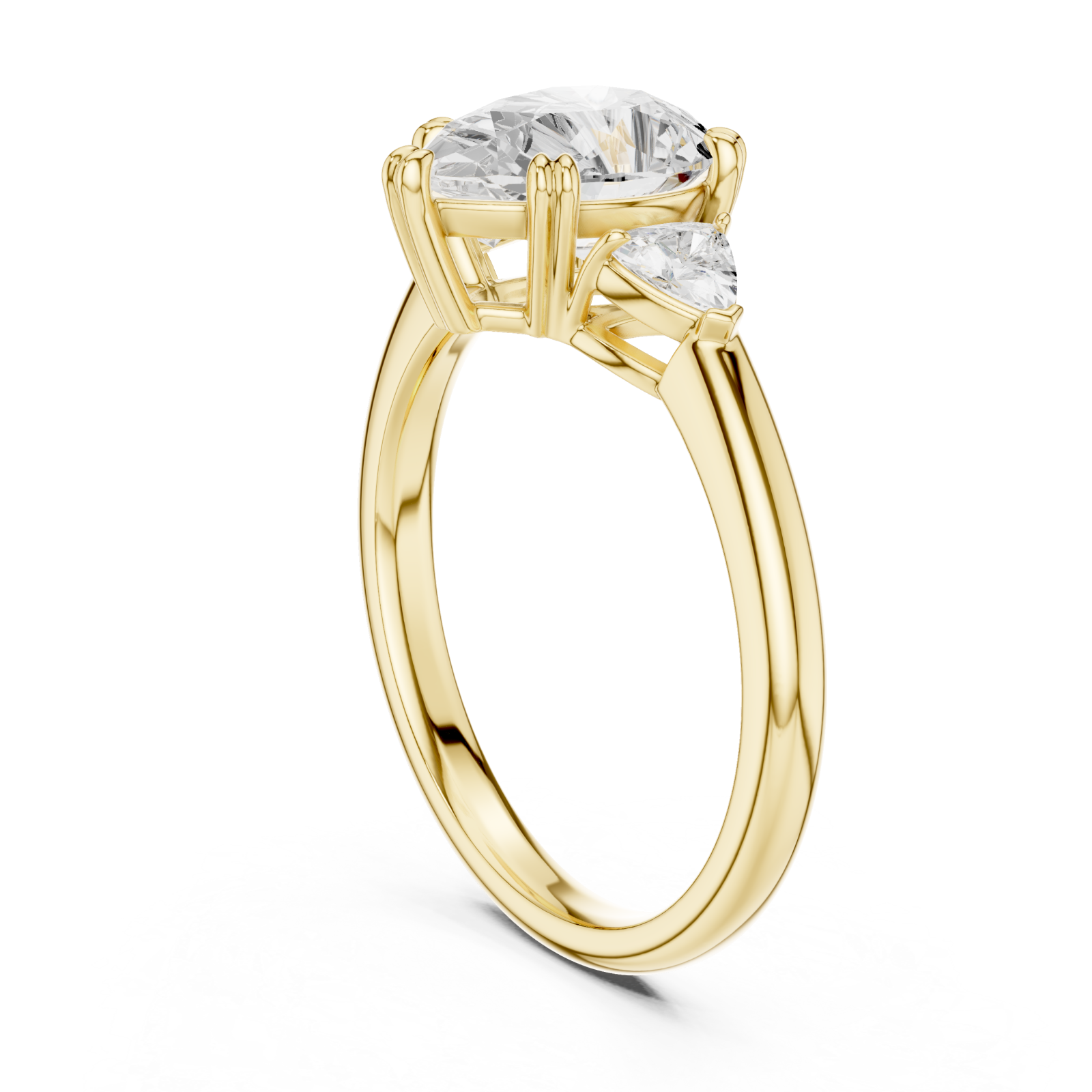  Gold Celestial Grace Trilogy Ring Left View