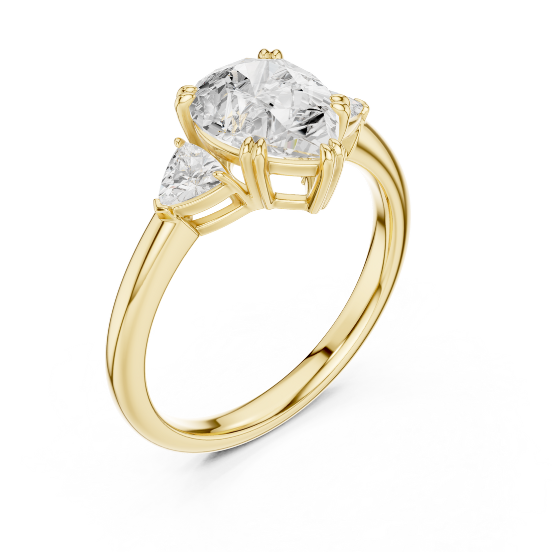 Gold Celestial Grace Trilogy Ring Right View
