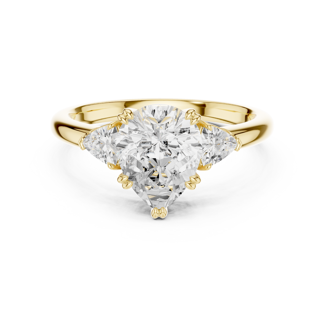 Gold Celestial Grace Trilogy Ring Right View