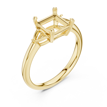 Gold Sculpted Grace Ring Right View