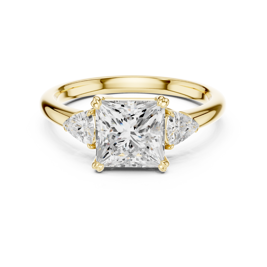 Gold Sculpted Grace Ring Right View