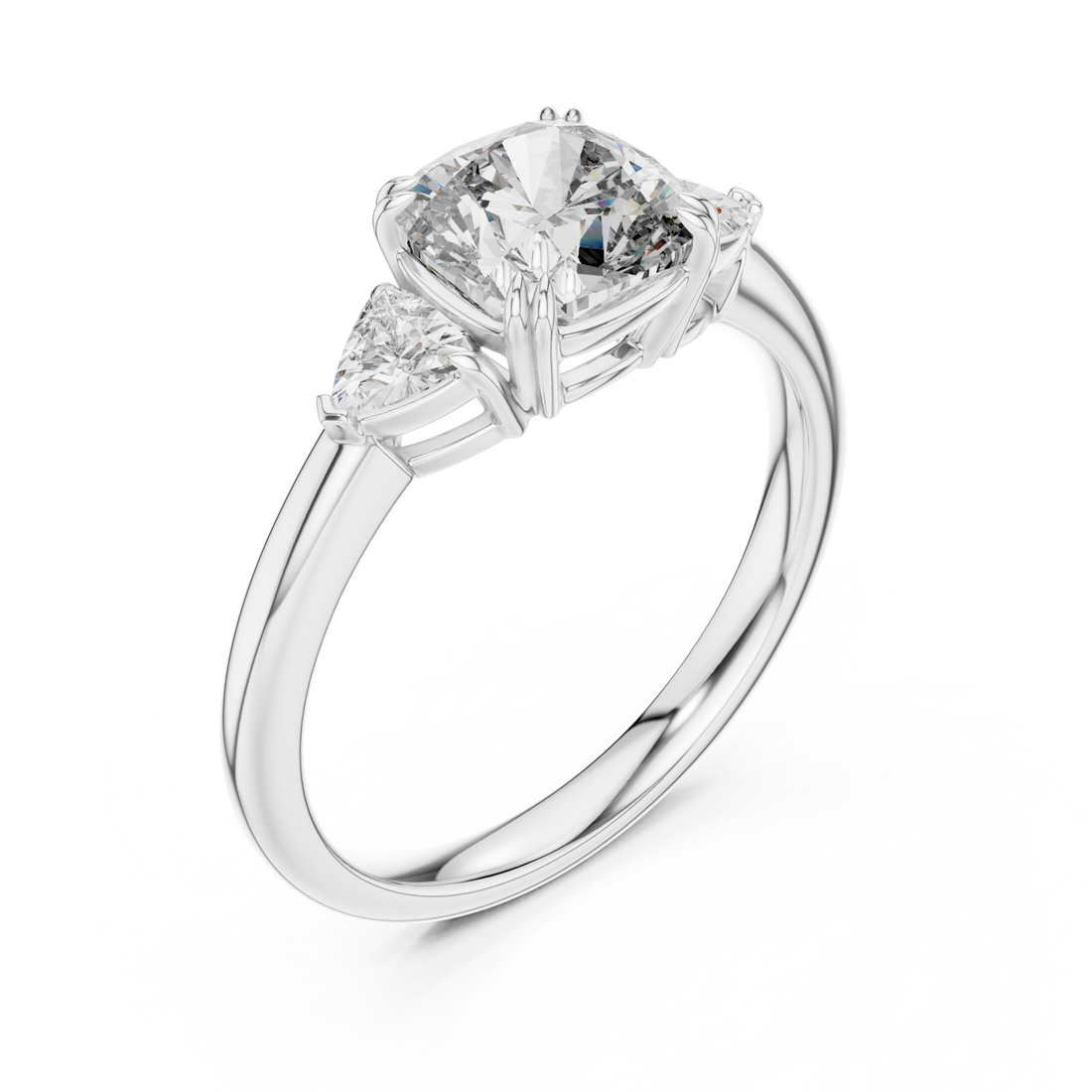  White Gold Starlit Grace Radiant Ring Right View