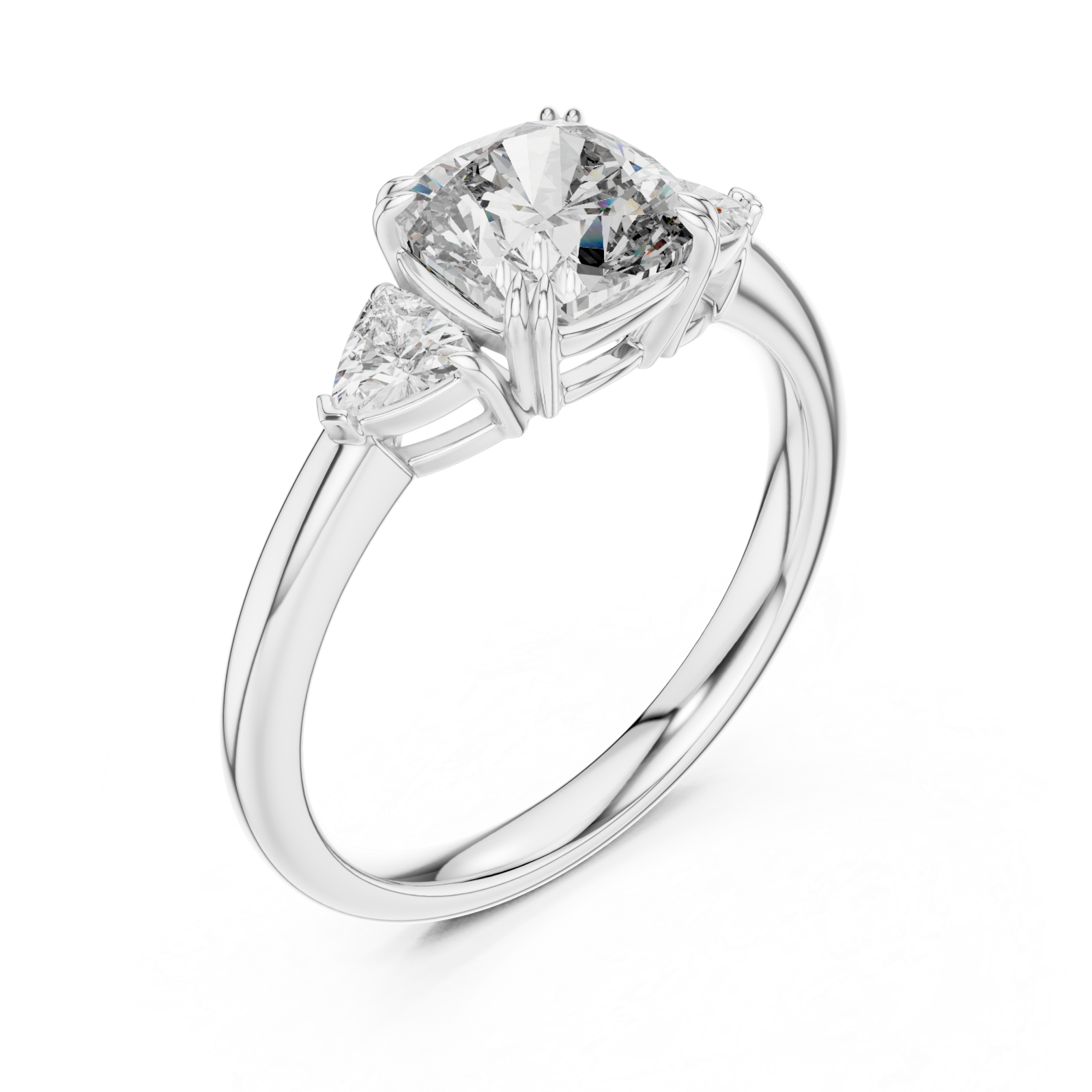  White Gold Starlit Grace Radiant Ring Right View