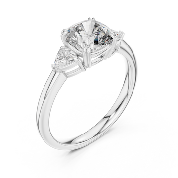  White Gold Starlit Grace Radiant Ring Right View