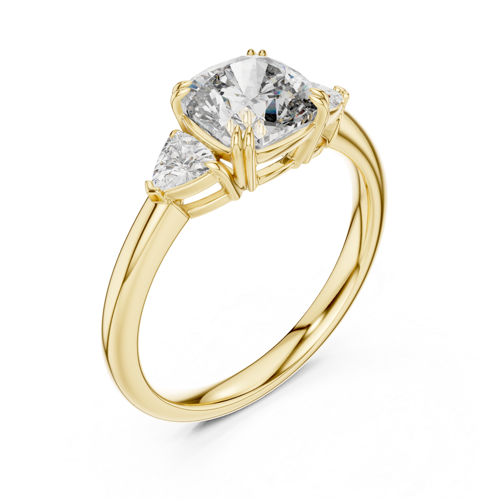 Gold Starlit Grace Radiant Ring Right View