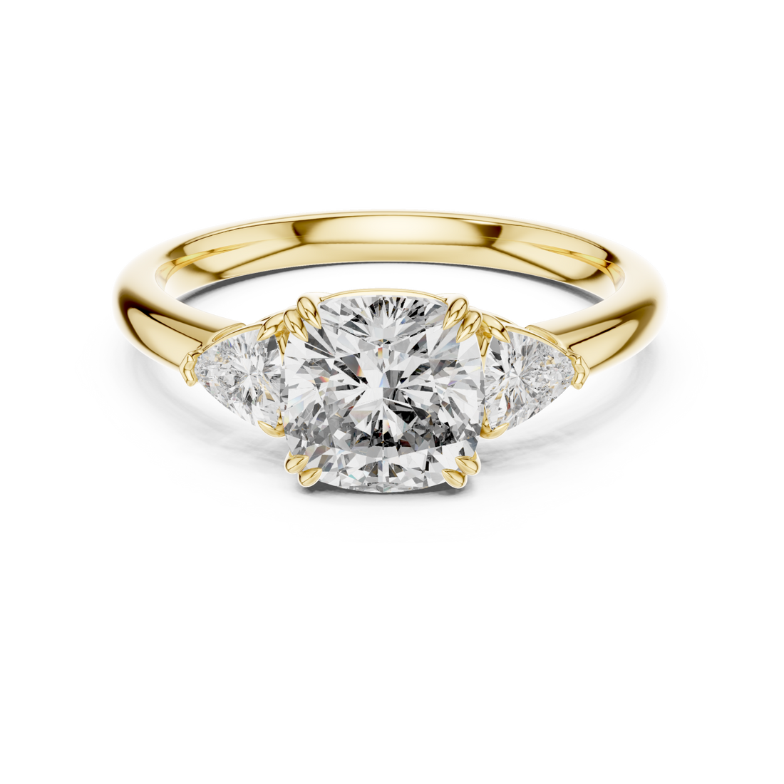 Gold Starlit Grace Radiant Ring Right View