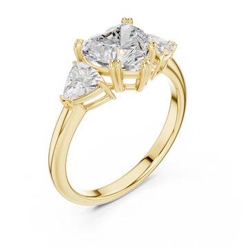 Gold Radiance Embrace Trifecta Ring Right View